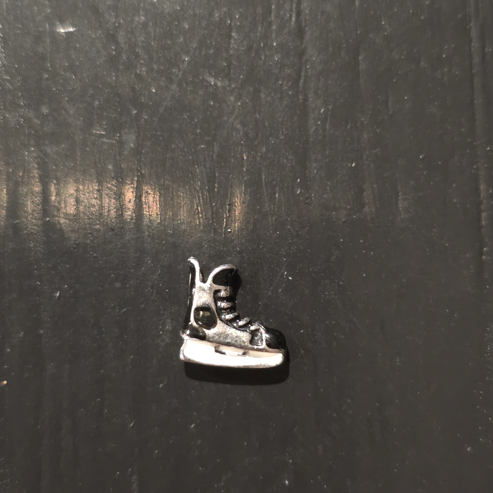 Silver Ice Skate Charm
